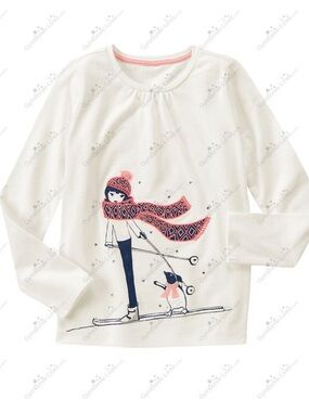 Gymboree Vintage Polar Pink Tee Size 4